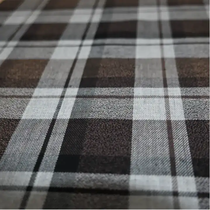 India Fabric for Shirt Cotton YD Twill Natural Woven Fabric Cotton Multi color Check color buy from India wholesaler bulk order at wholesale price free worldwide shipping Alibaba