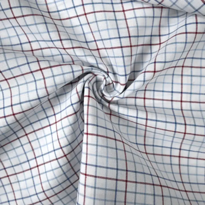India Fabric for Shirt Cotton YD Twill Natural Woven Fabric Cotton Multi color Check color buy from India wholesaler bulk order at wholesale price free worldwide shipping Alibaba