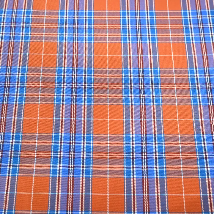 India Fabric for Shirt Cotton YD Twill Natural Woven Fabric Cotton Multi color Check color buy from India wholesaler bulk order at wholesale price free worldwide shipping Alibaba