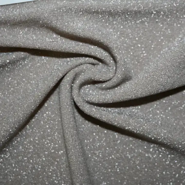 China Fabric for T-Shirt Single Jersey Knit Fabric Nylon Lurex Spandex Khaki color buy from China wholesaler bulk order at wholesale price free worldwide shipping Alibaba
