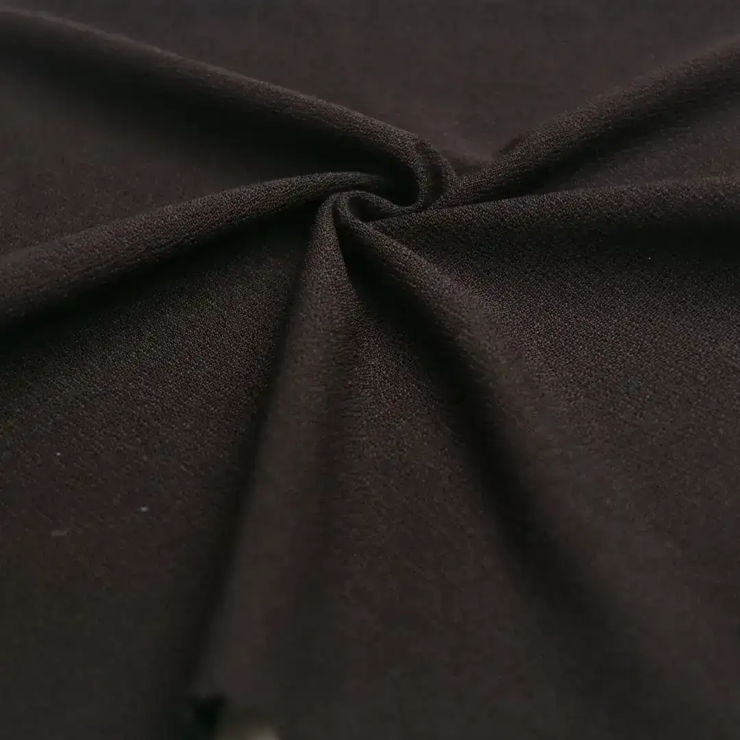 China Fabric for Jackets,Blazer Knit crepe Knit Fabric Polyester Spandex black color buy from China wholesaler bulk order at wholesale price free worldwide shipping Alibaba