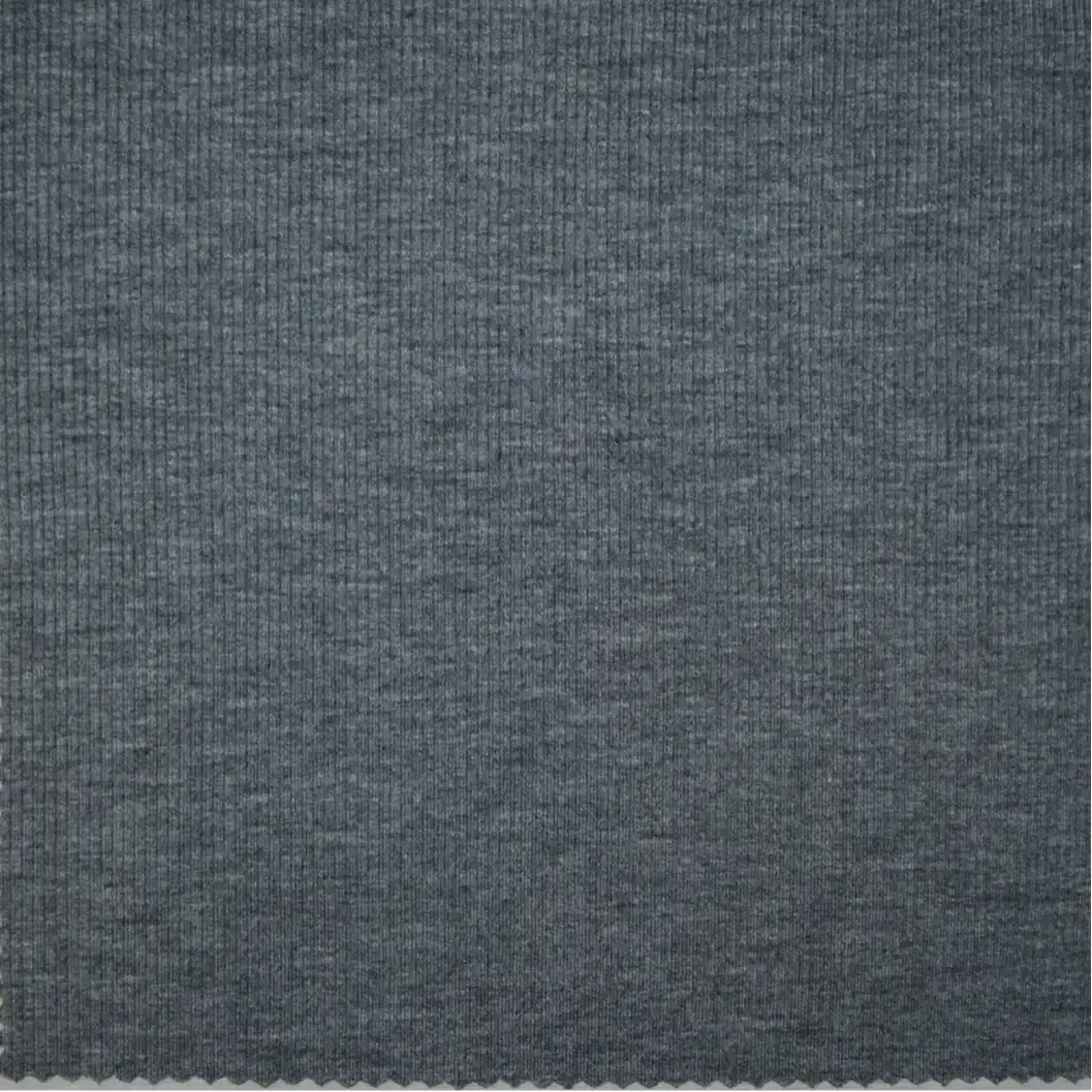China Fabric for Open Cardigan  Rib Knit Fabric Spandex Polyester grey color buy from China wholesaler bulk order at wholesale price free worldwide shipping Alibaba
