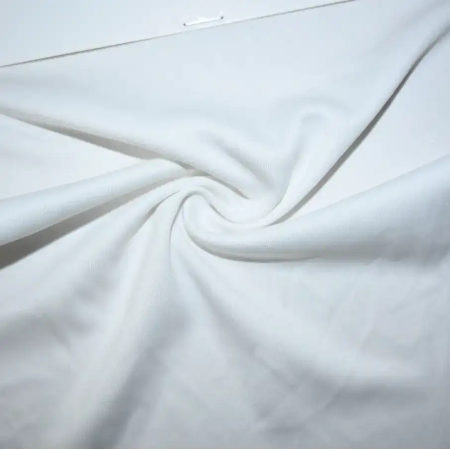 China Fabric for T-Shirt,Polo Shirt Interlock Knit Fabric Polyester white color buy from China wholesaler bulk order at wholesale price free worldwide shipping Alibaba