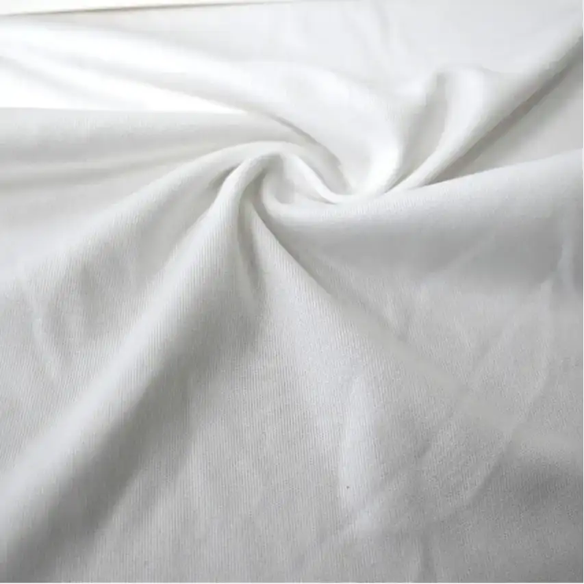 China Fabric for T-Shirt,Polo Shirt Interlock Knit Fabric Polyester white color buy from China wholesaler bulk order at wholesale price free worldwide shipping Alibaba