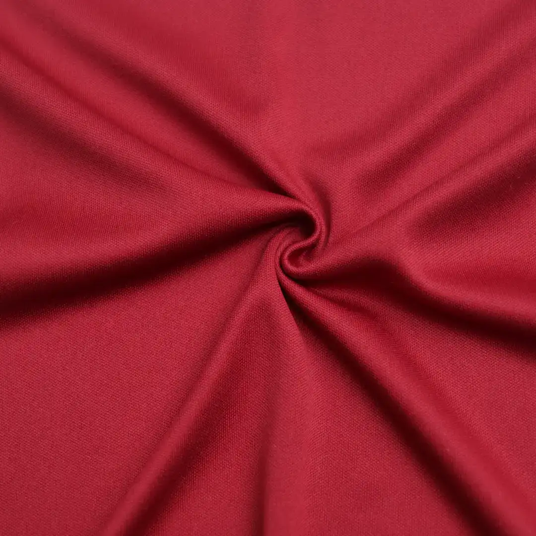 China Fabric for T-Shirt,Yoga Clothes,Yoga Pants,Sports Bras Interlock Knit Fabric Polyester Crimson red color buy from China wholesaler bulk order at wholesale price free worldwide shipping Alibaba