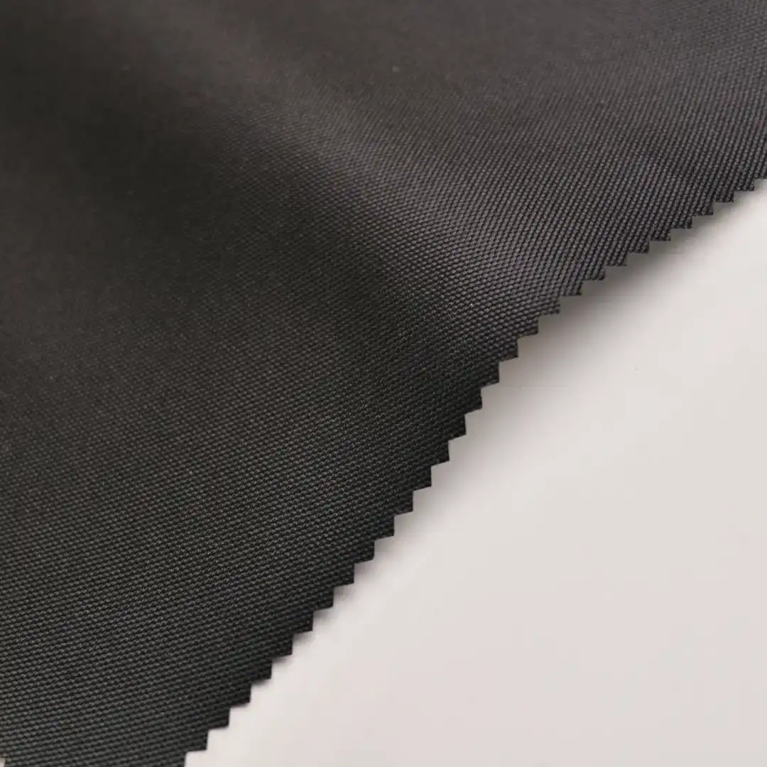 China Fabric for Jackets Polyester Oxford Synthetic Woven Fabric Polyester black color buy from China wholesaler bulk order at wholesale price free worldwide shipping Alibaba