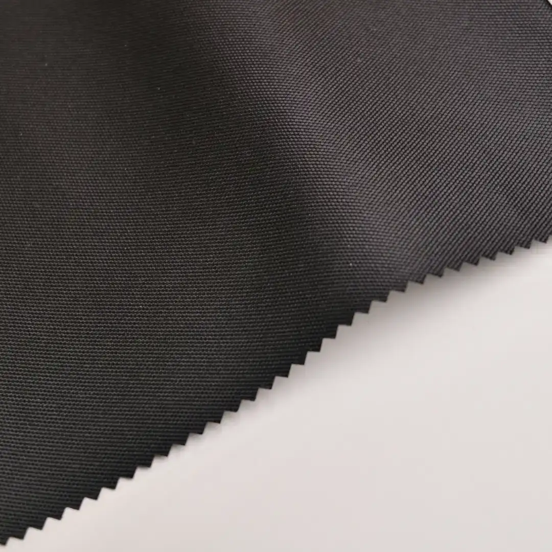China Fabric for Jackets Polyester Oxford Synthetic Woven Fabric Polyester black color buy from China wholesaler bulk order at wholesale price free worldwide shipping Alibaba