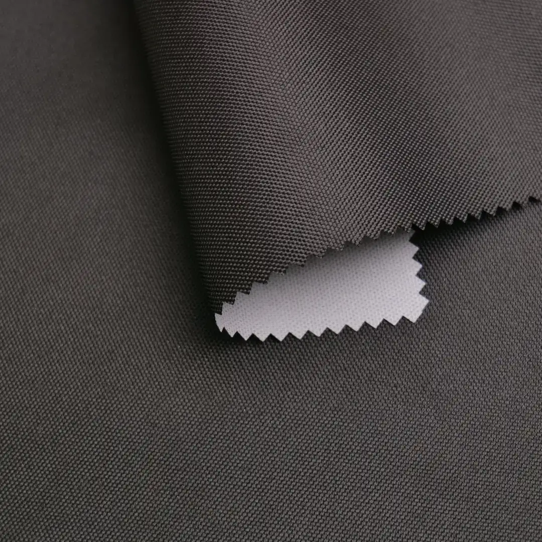 China Fabric for Jackets Polyester Oxford Synthetic Woven Fabric Polyester black color buy from China wholesaler bulk order at wholesale price free worldwide shipping Alibaba