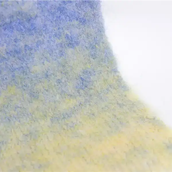 China Yarn for Half-Zipper Cardigan (Sweater),Knitted Jacket (Sweater),Hoodie  (Sweater) Air Spun Yarn Fancy Yarn Recycled Polyester Nylon Wool Spandex yellow   grey color buy from China wholesaler bulk order at wholesale price free worldwide shipping Alibaba