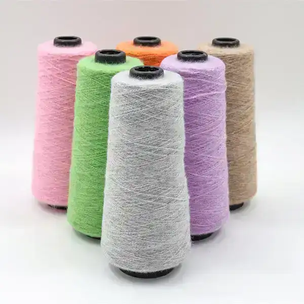 China Yarn for Ladies Vest (Sweater),Crop Top Pullover (Sweater),Dresses (Cardigan Button) (Sweater) Air Spun Yarn Fancy Yarn Recycled Polyester Polyester Wool pink、yellow color buy from China wholesaler bulk order at wholesale price free worldwide shipping Alibaba