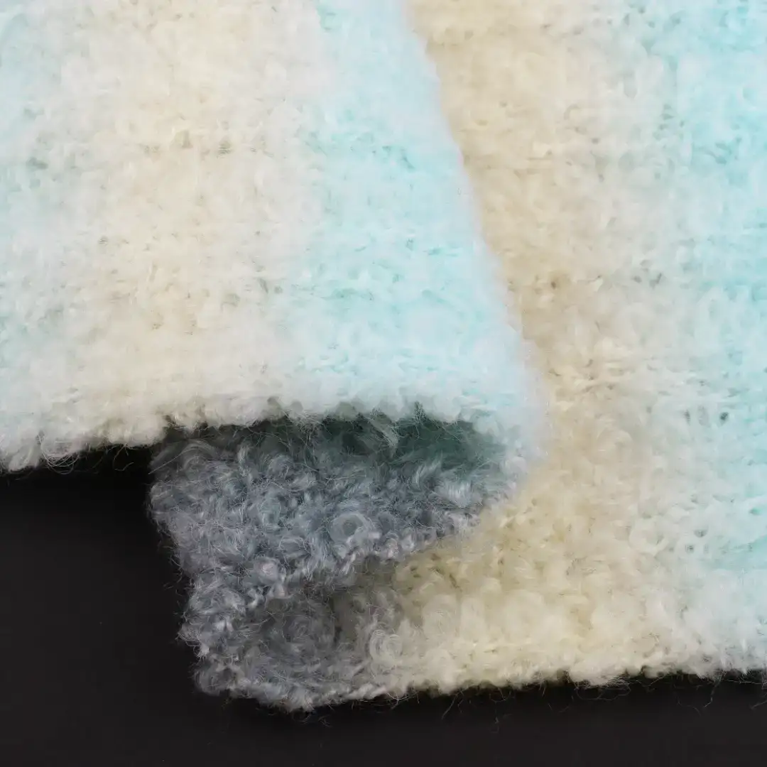 China Yarn for Half-Zipper Cardigan (Sweater),Knitted Jacket (Sweater),Hoodie  (Sweater) Boucle Yarn Fancy Yarn Acrylic Nylon Polyester Wool Spandex blue color buy from China wholesaler bulk order at wholesale price free worldwide shipping Alibaba