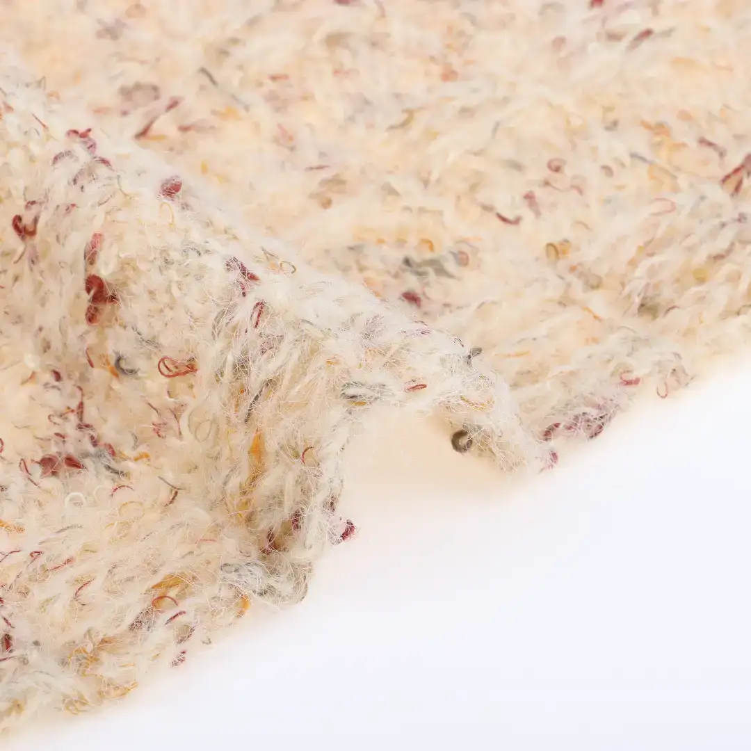 China Yarn for Ladies Vest (Sweater),Crop Top Pullover (Sweater),Dresses (Cardigan Button) (Sweater) Boucle Yarn Fancy Yarn Nylon Polyester Acrylic yellow color buy from China wholesaler bulk order at wholesale price free worldwide shipping Alibaba