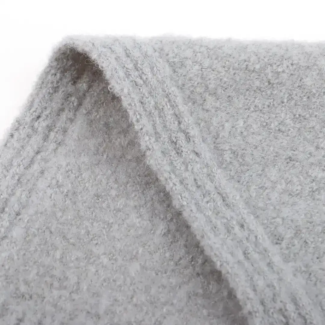 China Yarn for Ladies Vest (Sweater),Dresses (Cardigan Button) (Sweater) Boucle Yarn Fancy Yarn Acrylic Nylon Wool Spandex yellow，light gray color buy from China wholesaler bulk order at wholesale price free worldwide shipping Alibaba