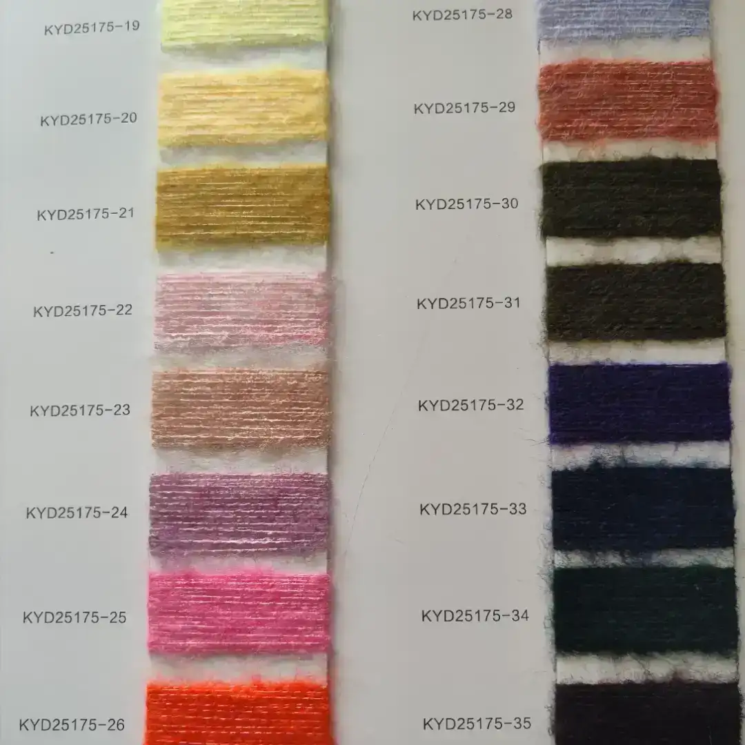 China Yarn for Half-Zipper Cardigan (Sweater),Crew Neck Pullover (Sweater),Polo T-shirt (Sweater) Mossy Yarn Fancy Yarn Recycled Polyester Recycled Acrylic RWS Wool Spandex orange red，Brown color buy from China wholesaler bulk order at wholesale price free worldwide shipping Alibaba