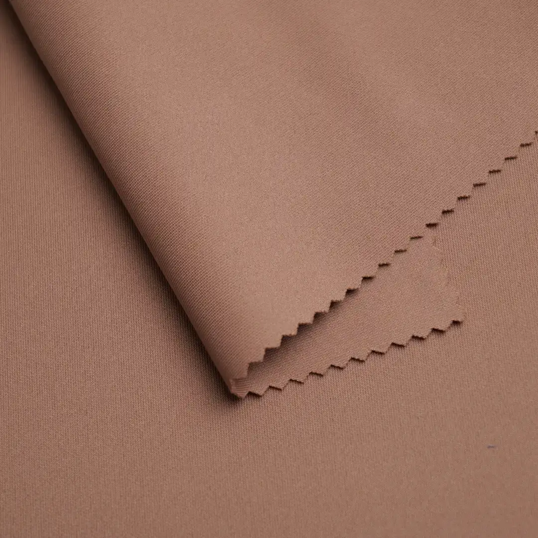 China Fabric for Jackets,Hoodie,Sweatshirt,Tracksuits Scuba Knit Fabric Polyester Spandex Solid-Khaki color buy from China wholesaler bulk order at wholesale price free worldwide shipping Alibaba