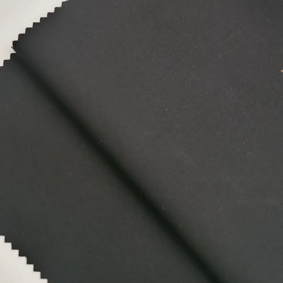 China Fabric for Down Jacket,Ski Suits Nylon/Cotton Twill Woven Blended Fabric Cotton Nylon Spandex Black color buy from China wholesaler bulk order at wholesale price free worldwide shipping Alibaba