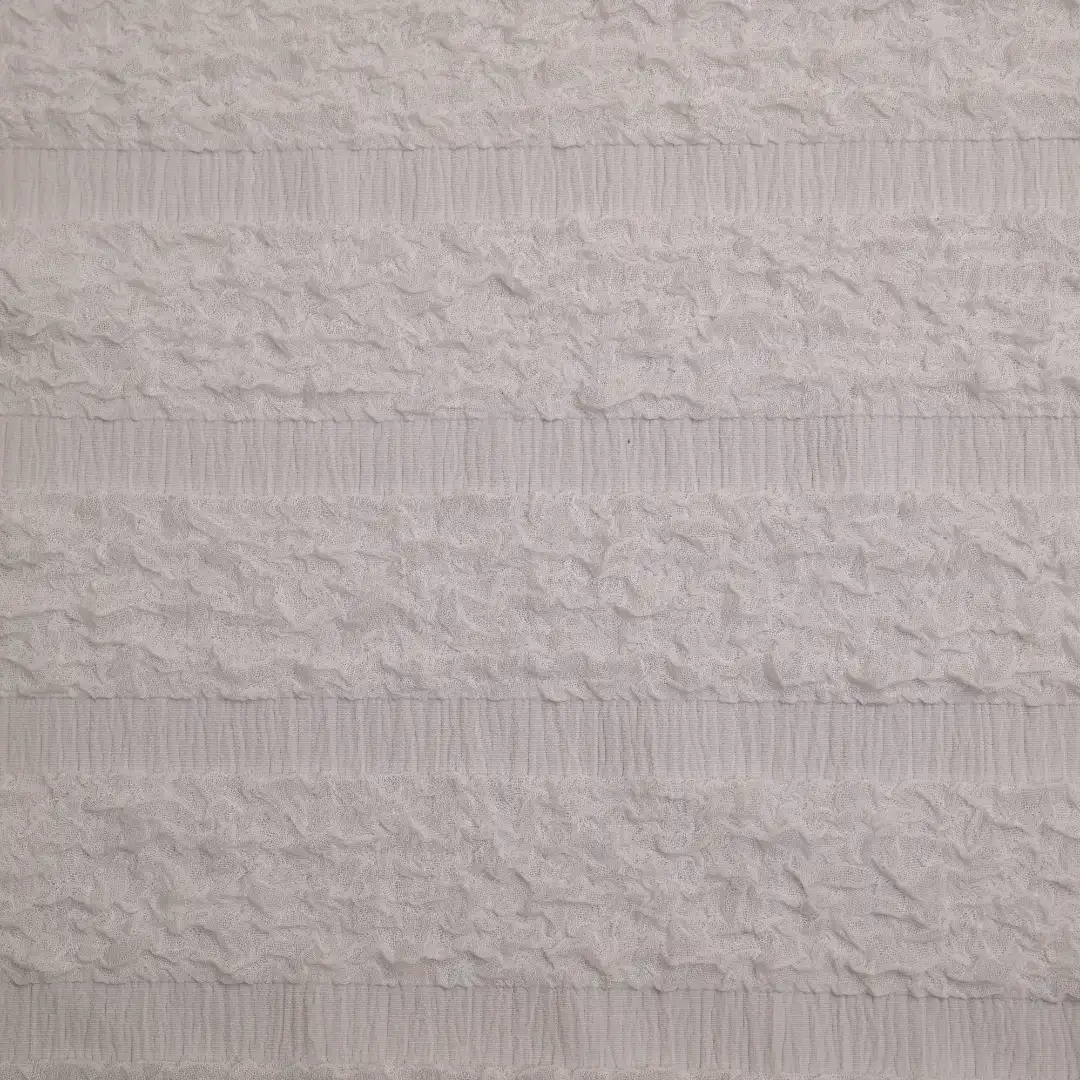 China Fabric for Skirt Weft Jacquard Knit Fabric Polyester White color buy from China wholesaler bulk order at wholesale price free worldwide shipping Alibaba