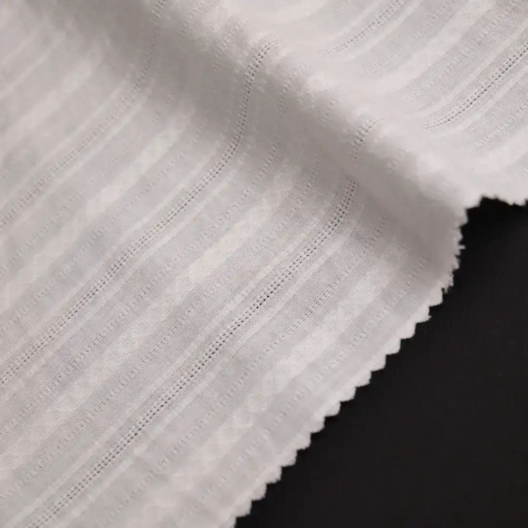 China Fabric for Blouse,Skirt,Shirt Long Sleeve Button ,Over Shirt Cotton YD Jacquard Natural Woven Fabric Cotton White color buy from China wholesaler bulk order at wholesale price free worldwide shipping Alibaba