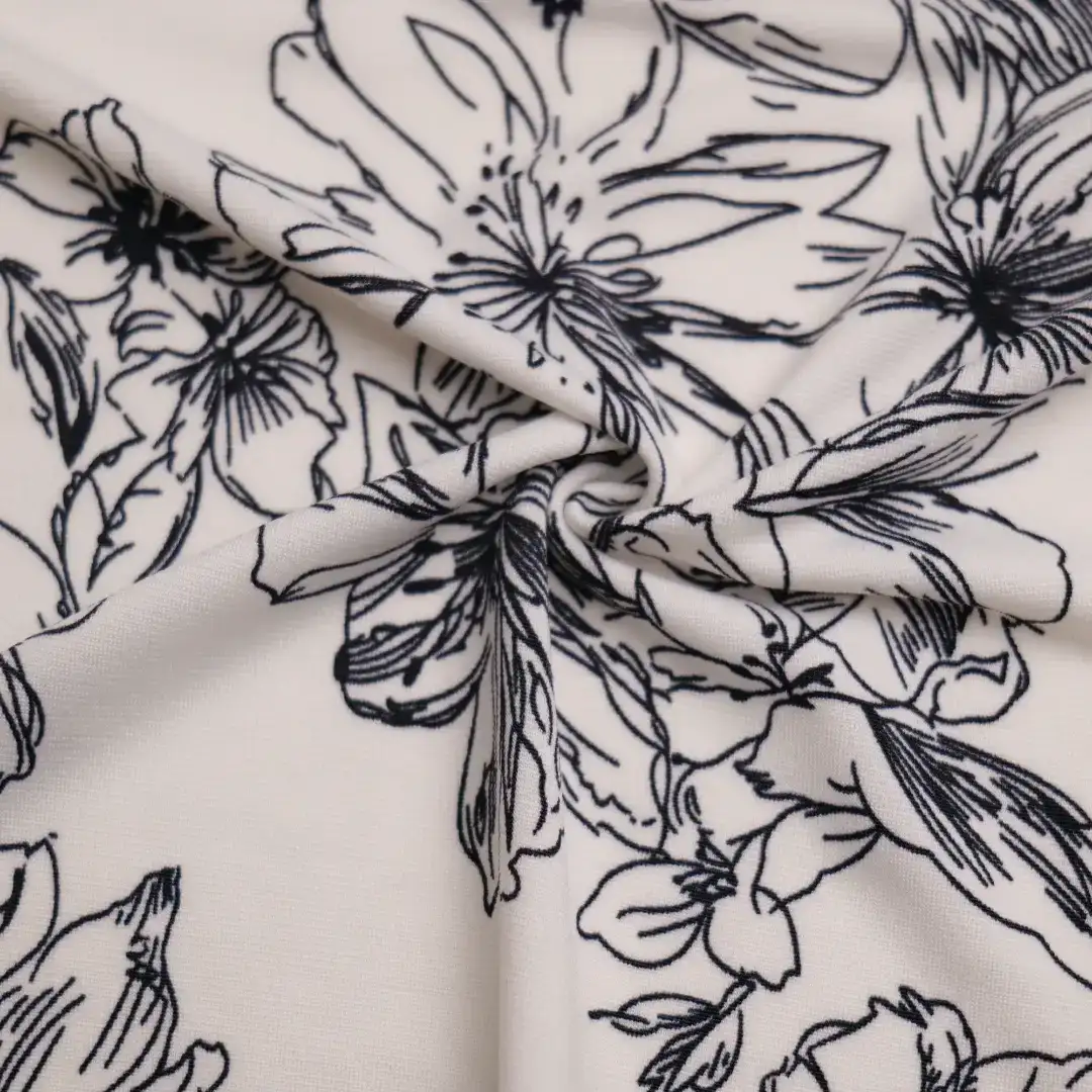 China Fabric for T-Shirt,Skirt Single Jersey Knit Fabric Polyester Spandex Print color buy from China wholesaler bulk order at wholesale price free worldwide shipping Alibaba