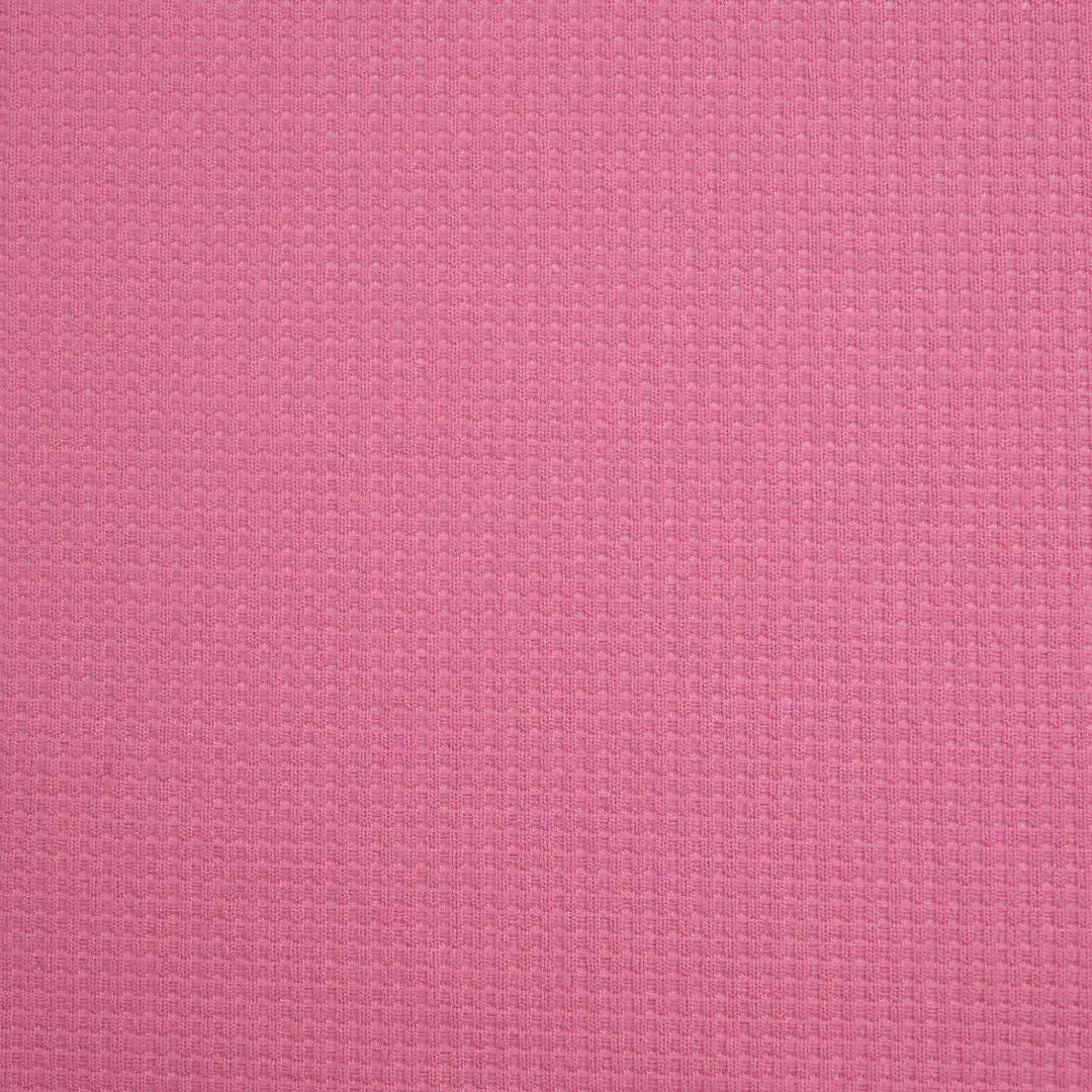 China Fabric for Hoodie Waffle Knit Fabric Polyester Pink color buy from China wholesaler bulk order at wholesale price free worldwide shipping Alibaba