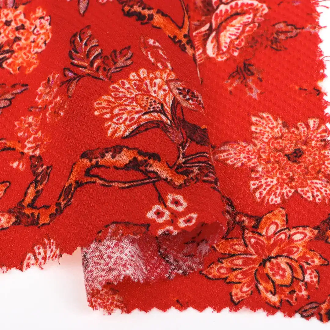 China Fabric for Shirt,Blouse,Skirt Rayon Jacquard Natural Woven Fabric Rayon Print color buy from China wholesaler bulk order at wholesale price free worldwide shipping Alibaba