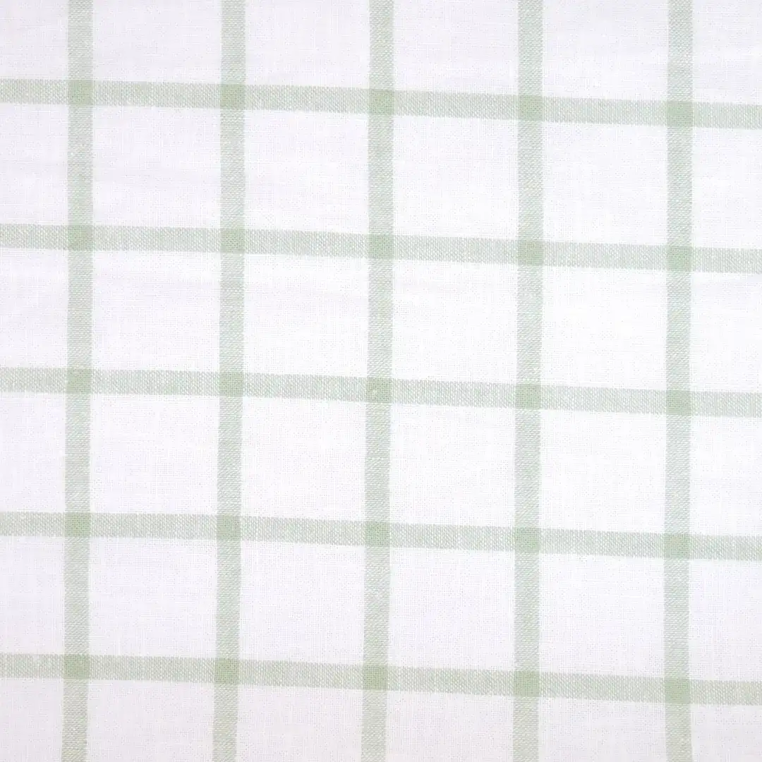 China Fabric for Blouse,Skirt,Over Shirt Linen/Rayon YD Plain Natural Woven Fabric Cotton Linen White Green Check color buy from China wholesaler bulk order at wholesale price free worldwide shipping Alibaba