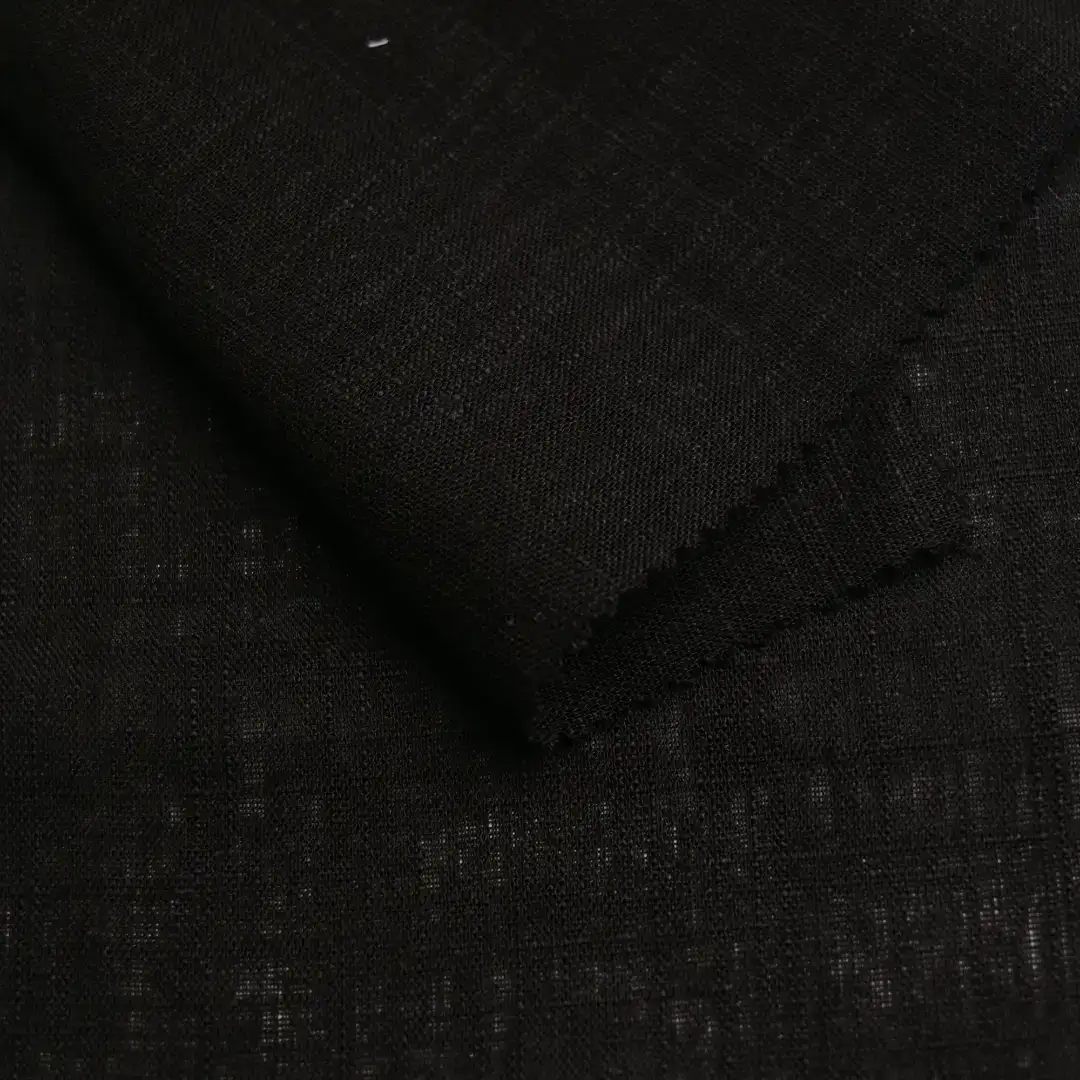 China Fabric for Shirt,Shirt Long Sleeve Button ,Shirt Half Sleeve Button ,Over Shirt Linen/Rayon YD Plain Natural Woven Fabric Rayon Linen Black color buy from China wholesaler bulk order at wholesale price free worldwide shipping Alibaba