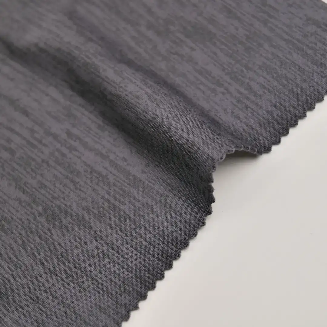 China Fabric for Jackets,Hoodie Single Jersey Knit Fabric Polyester Spandex Melange color buy from China wholesaler bulk order at wholesale price free worldwide shipping Alibaba