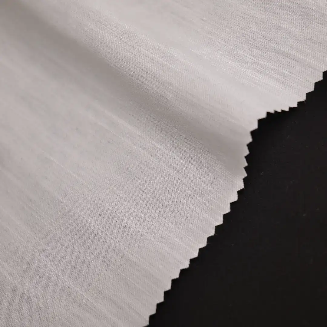 China Fabric for Blouse,Skirt,Shirt Long Sleeve Button ,Over Shirt Nylon/Rayon Bengaline Woven Blended Fabric Rayon Nylon White color buy from China wholesaler bulk order at wholesale price free worldwide shipping Alibaba