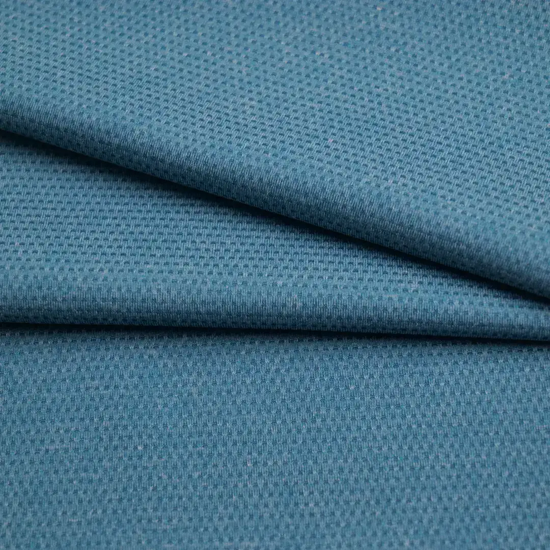 China Fabric for T-shirt ,Sweatshirt Birdeye Mesh Knit Fabric Polyester Spandex BLUE color buy from China wholesaler bulk order at wholesale price free worldwide shipping Alibaba