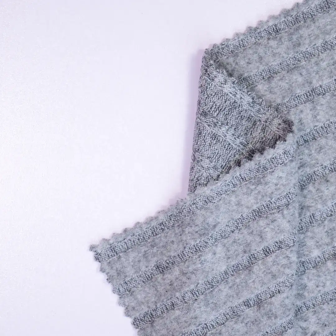 China Fabric for Tank Top,Hoodie,Ladies Vest  Rib Knit Fabric Rayon Polyester Spandex grey color buy from China wholesaler bulk order at wholesale price free worldwide shipping Alibaba