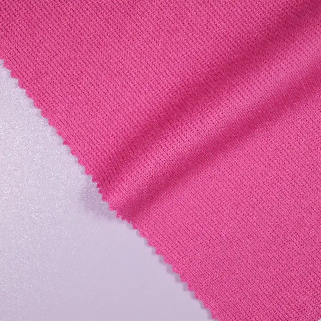 China Fabric for Tank Top,Hoodie,Sweatshirt Rib Knit Fabric Polyester Rayon Spandex red color buy from China wholesaler bulk order at wholesale price free worldwide shipping Alibaba
