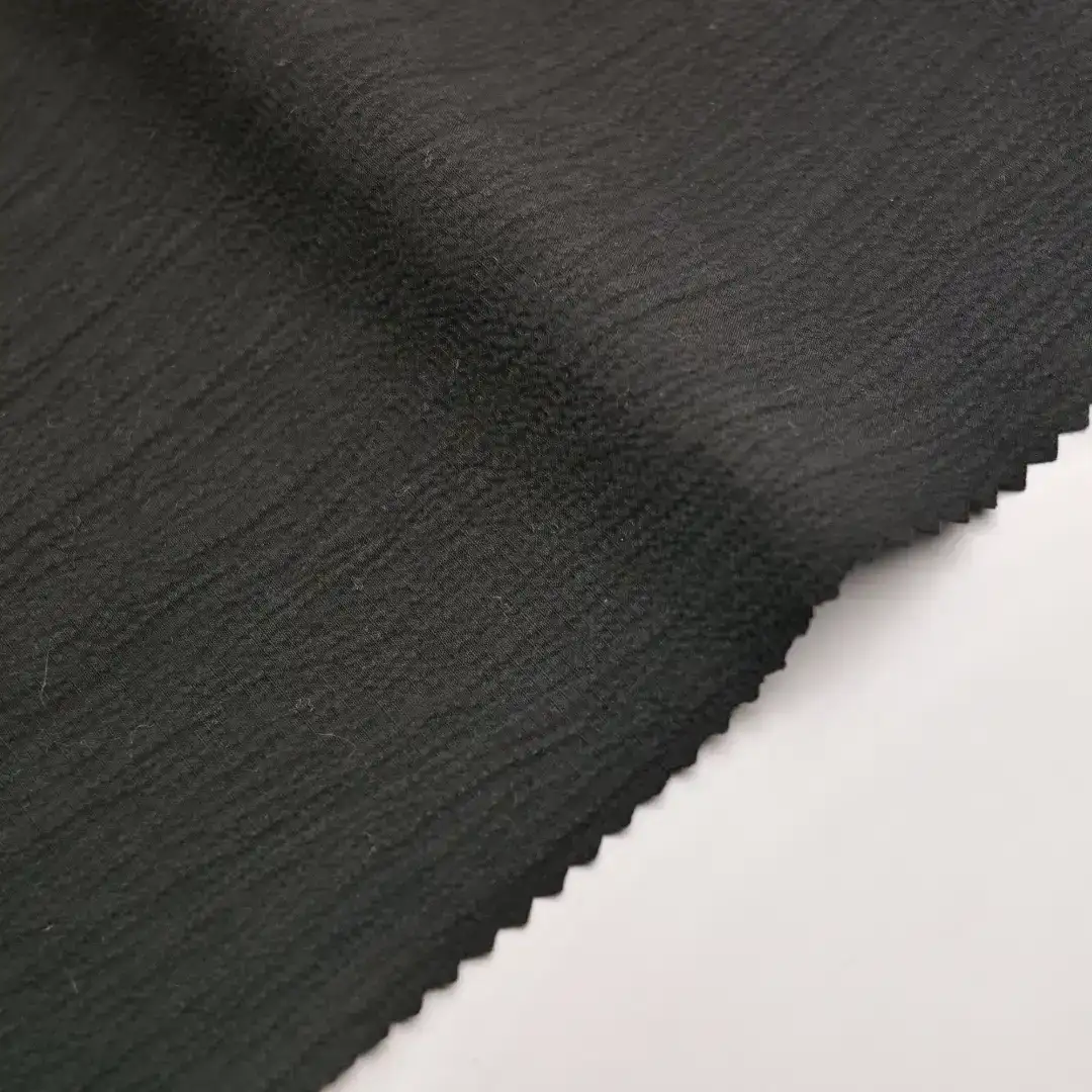 China Fabric for Jackets,Blouse Cotton Crepe Natural Woven Fabric Cotton Spandex black color buy from China wholesaler bulk order at wholesale price free worldwide shipping Alibaba