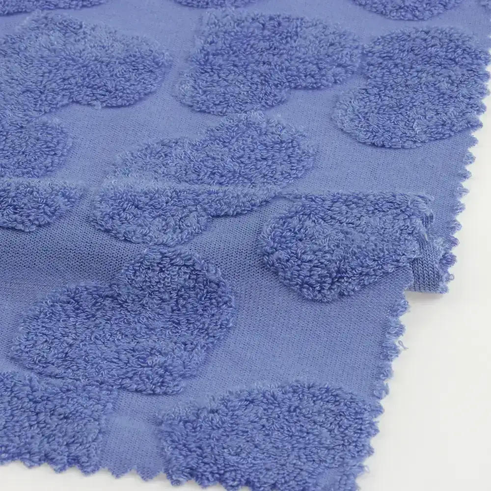 China Fabric for Crop Top,Hoodie,Loungewear Jacquard Knit Fabric Polyester Rayon BLUE color buy from China wholesaler bulk order at wholesale price free worldwide shipping Alibaba