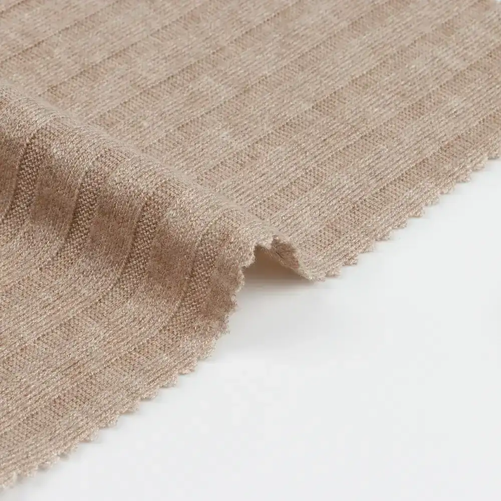 China Fabric for Tank Top,Hoodie,Ladies Vest ,Men’s Vest  Rib Knit Fabric Rayon Polyester Nylon Solid-Melange color buy from China wholesaler bulk order at wholesale price free worldwide shipping Alibaba