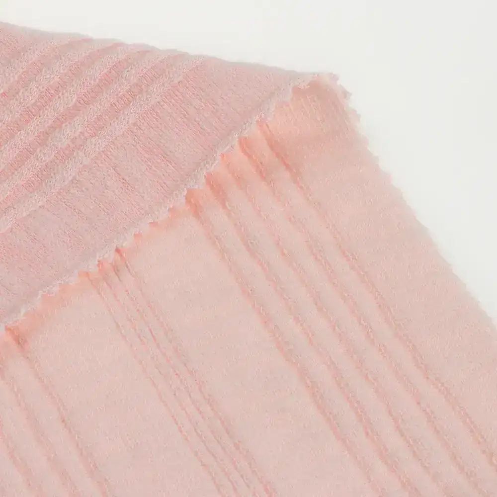 China Fabric for Tank Top,Crop Top,Hoodie Rib Knit Fabric Cotton Spandex Polyester pink color buy from China wholesaler bulk order at wholesale price free worldwide shipping Alibaba