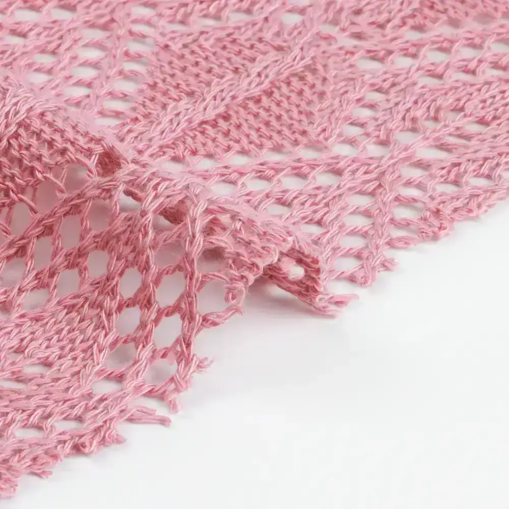 China Fabric for Dresses (Pullover)  Weft Jacquard Knit Fabric Polyester Solid-Pink color buy from China wholesaler bulk order at wholesale price free worldwide shipping Alibaba