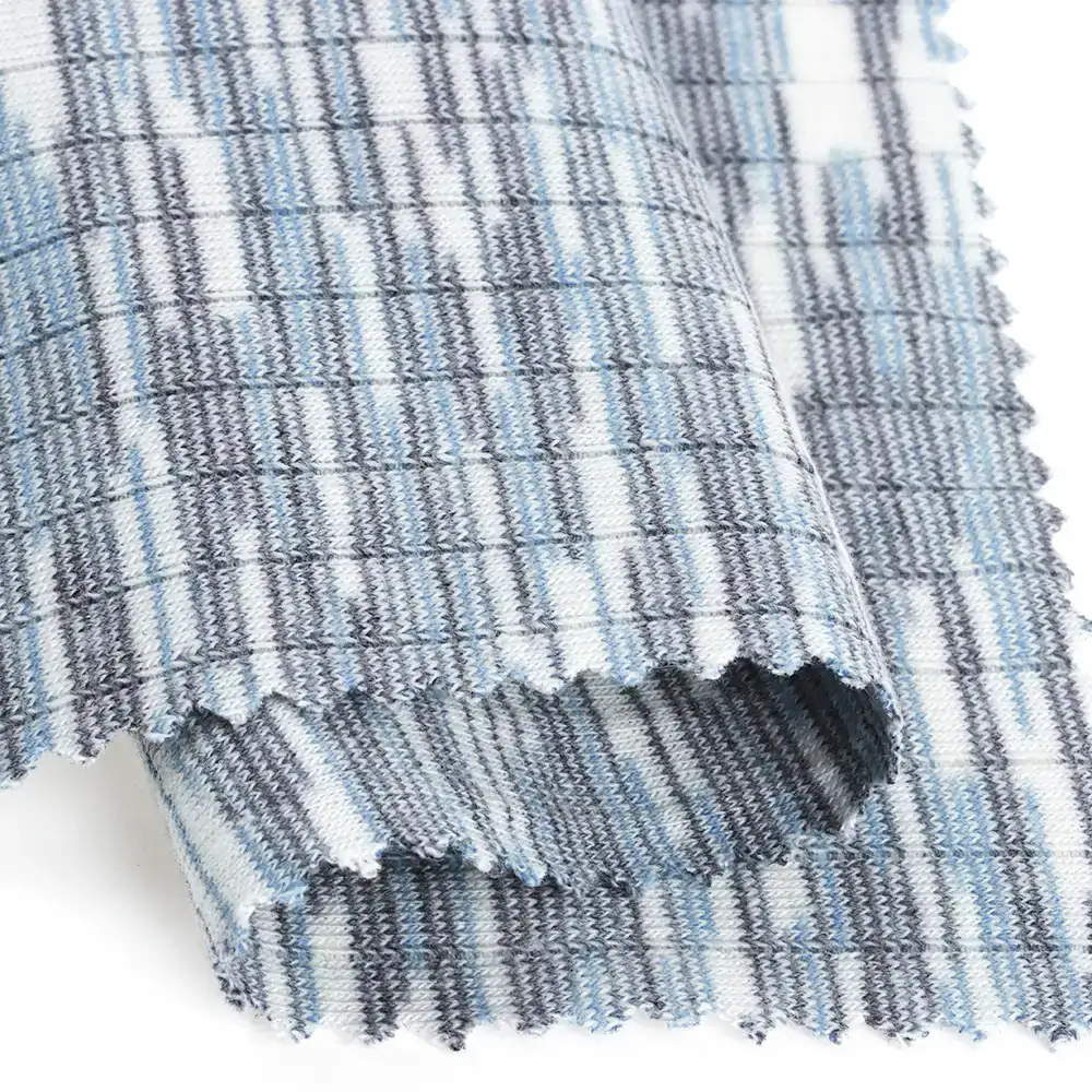 China Fabric for Tank Top,Crop Top,Hoodie Rib Knit Fabric Cotton Polyester Spandex blend color buy from China wholesaler bulk order at wholesale price free worldwide shipping Alibaba