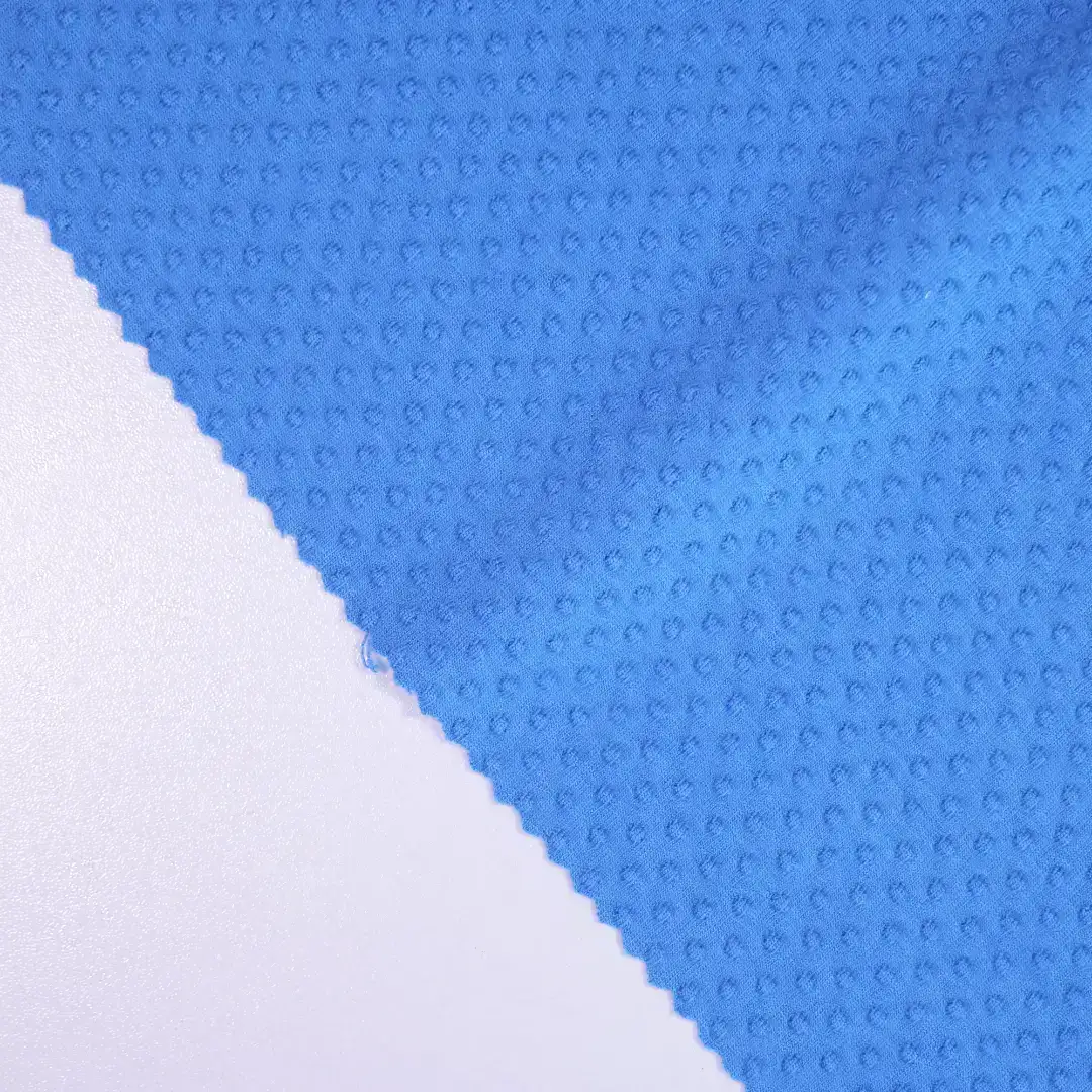 China Fabric for Jackets,Blazer,Hoodie Weft Jacquard Knit Fabric Rayon Spandex Solid-Blue color buy from China wholesaler bulk order at wholesale price free worldwide shipping Alibaba