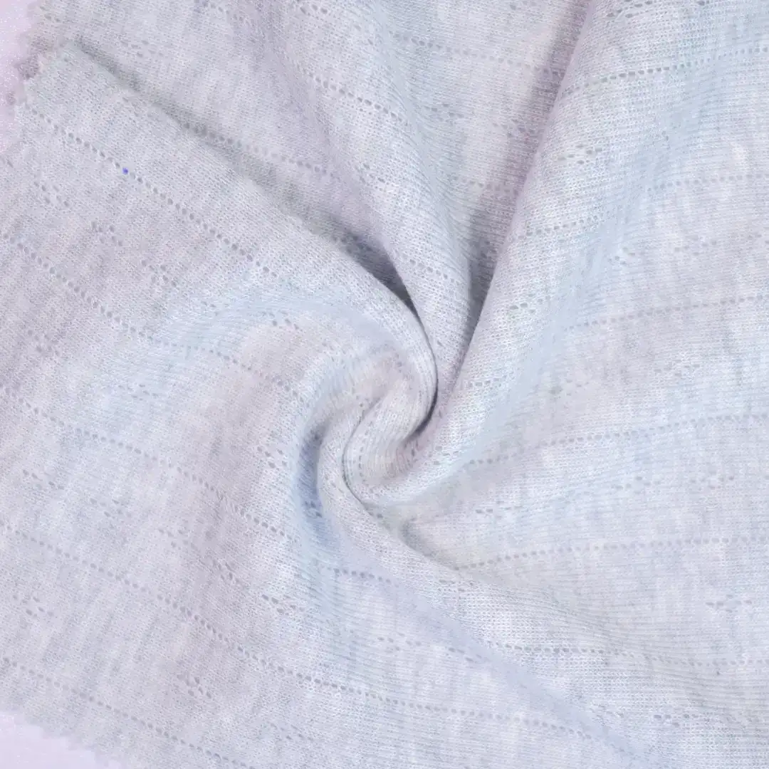 China Fabric for Tank Top,Hoodie   Weft Jacquard Knit Fabric Recycled Polyester Rayon MELANGE color buy from China wholesaler bulk order at wholesale price free worldwide shipping Alibaba