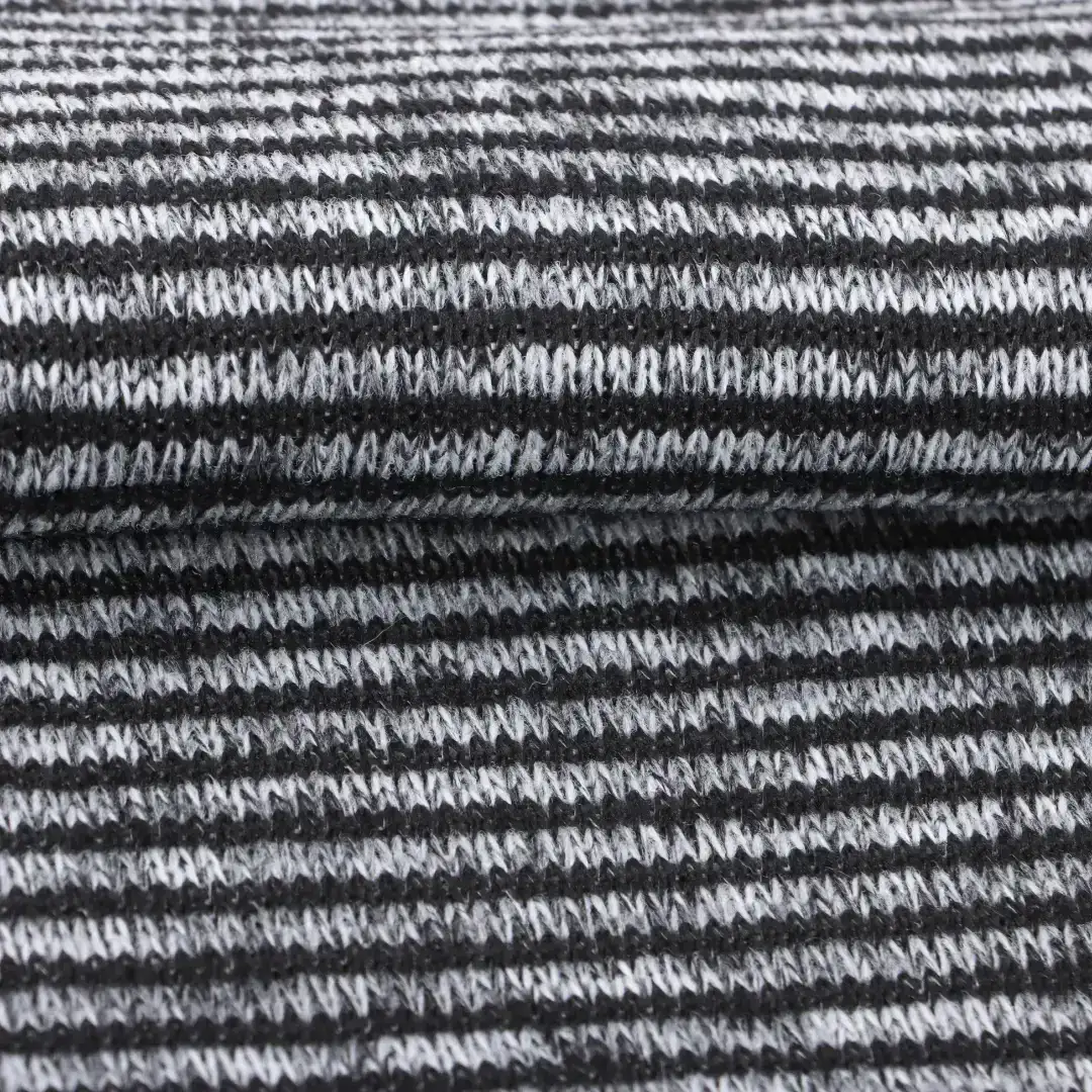 China Fabric for Hoodie,Open Cardigan  Hacci Knit Fabric Polyester BLACK/GERY color buy from China wholesaler bulk order at wholesale price free worldwide shipping Alibaba