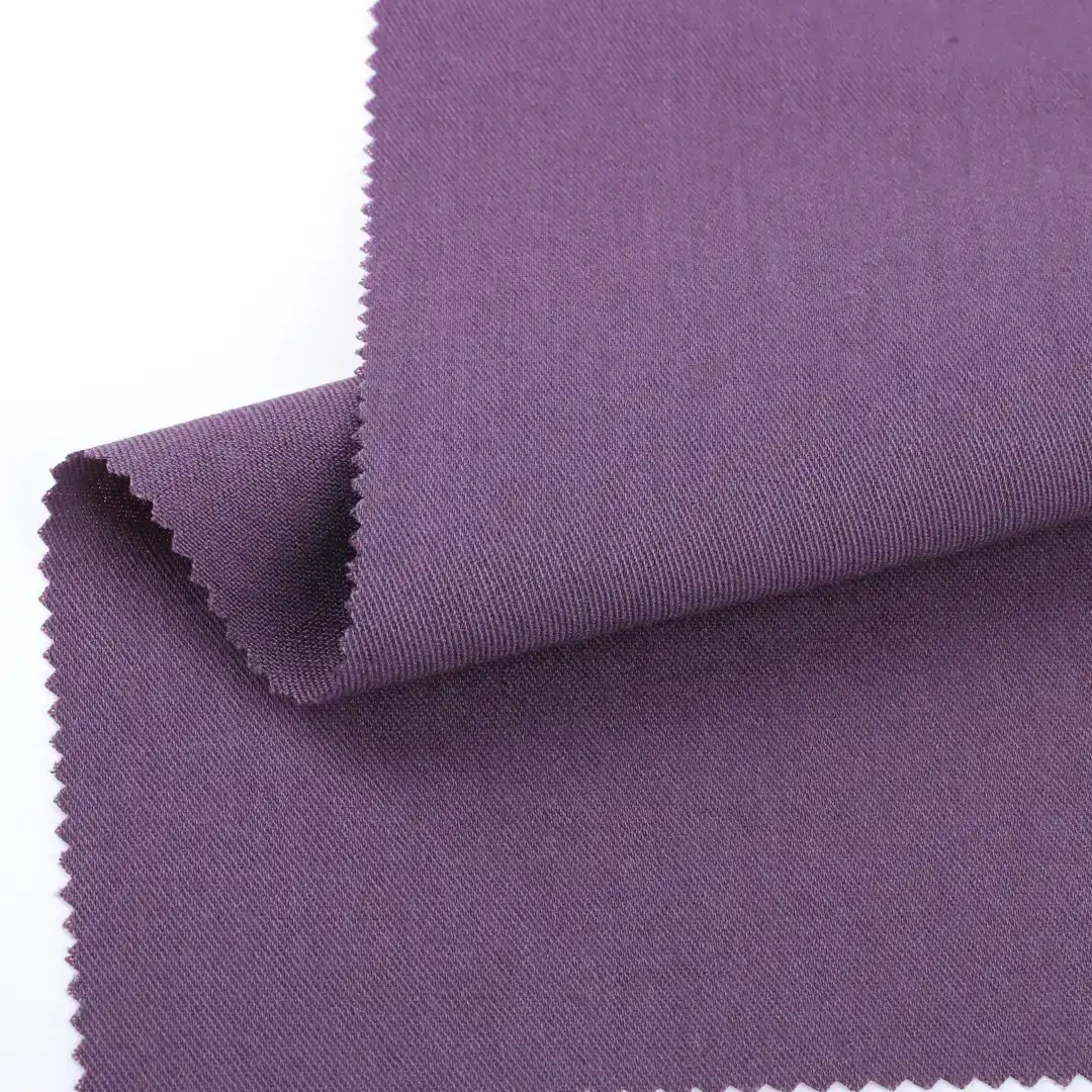 China Fabric for Shirt,Pants,Blouse Polyester/Rayon Plain Woven Blended Fabric Rayon Polyester Spandex Deep Purple -105# color buy from China wholesaler bulk order at wholesale price free worldwide shipping Alibaba