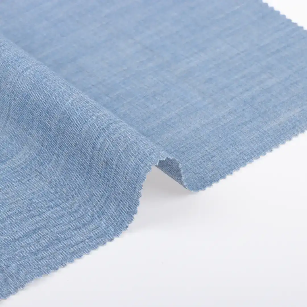 China Fabric for Shirt,Pants,Blouse,Suit Polyester/Rayon Plain Woven Blended Fabric Polyester Rayon Linen Spandex Blue-12# color buy from China wholesaler bulk order at wholesale price free worldwide shipping Alibaba