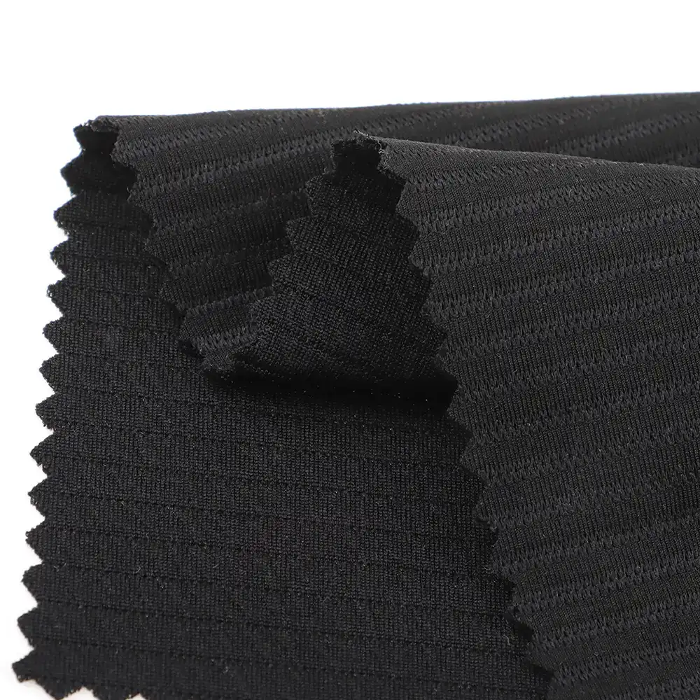 China Fabric for Jackets,Blazer Ottoman Knit Fabric Polyester Spandex BLACK color buy from China wholesaler bulk order at wholesale price free worldwide shipping Alibaba