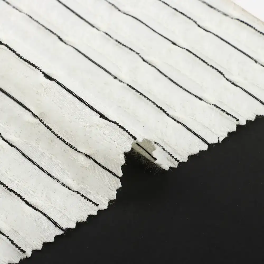 China Fabric for Blouse,Dresses (Pullover)  Tricot Knit Fabric Polyester Elastane creamy white color buy from China wholesaler bulk order at wholesale price free worldwide shipping Alibaba