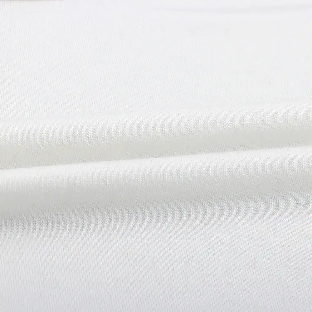 China Fabric for Blouse,Hoodie   French Terry Knit Fabric Polyester Elastane raw white color buy from China wholesaler bulk order at wholesale price free worldwide shipping Alibaba