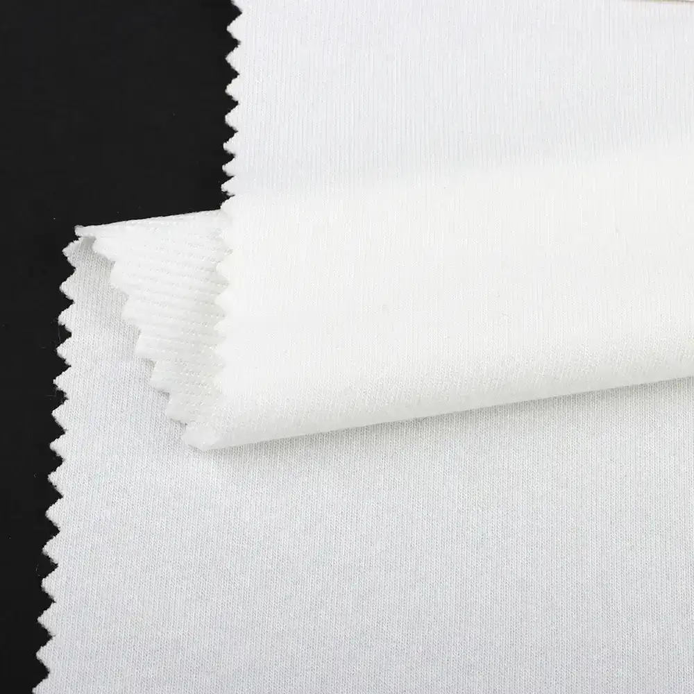 China Fabric for Blouse,Hoodie   French Terry Knit Fabric Polyester Elastane raw white color buy from China wholesaler bulk order at wholesale price free worldwide shipping Alibaba