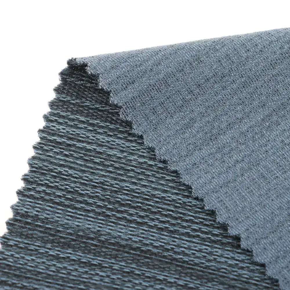 China Fabric for T-Shirt,Loungewear French Terry Knit Fabric Rayon Cotton Polyester Elastane blue color buy from China wholesaler bulk order at wholesale price free worldwide shipping Alibaba