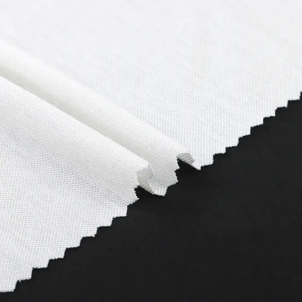China Fabric for T-Shirt Single Jersey Knit Fabric Polyamide Rayon white color buy from China wholesaler bulk order at wholesale price free worldwide shipping Alibaba