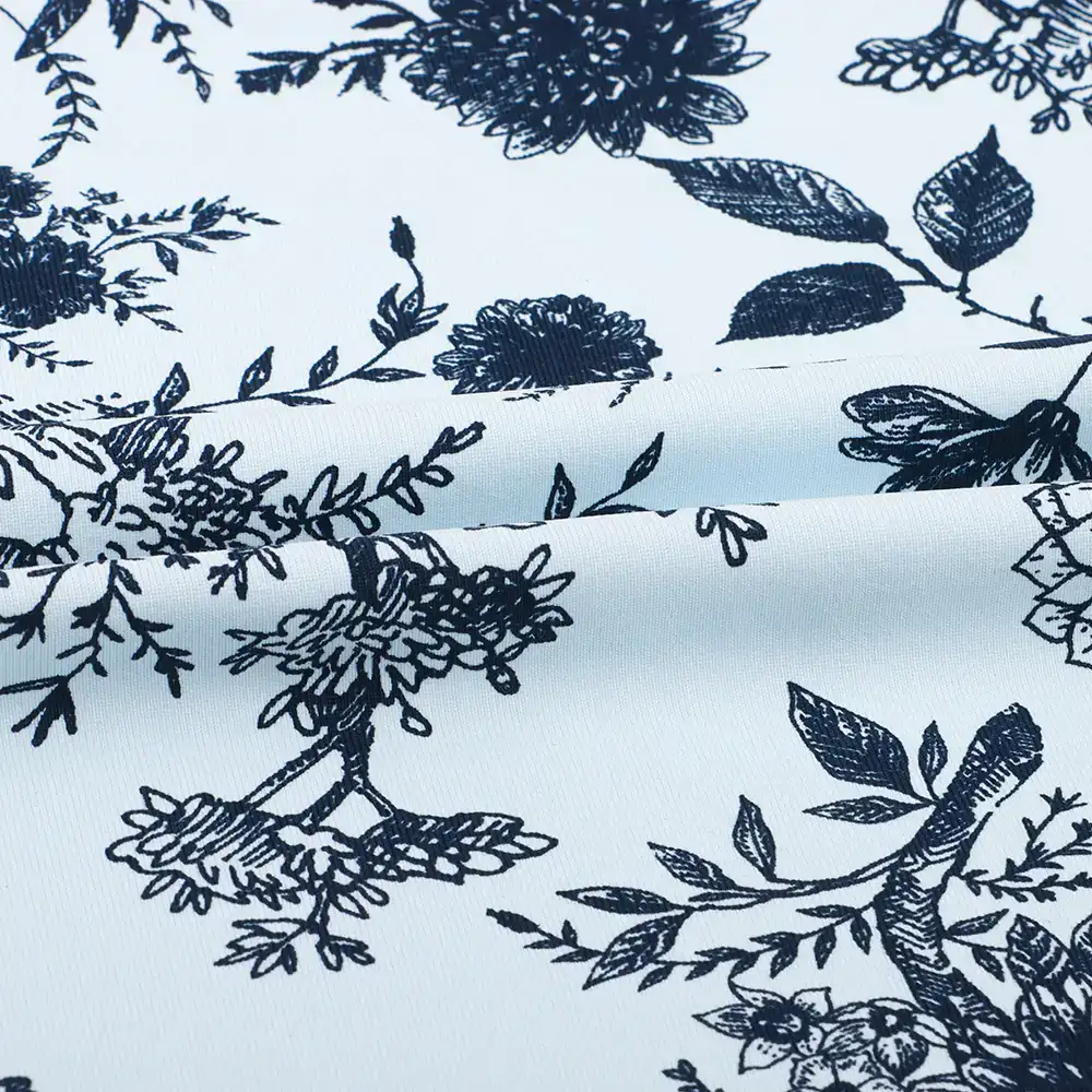 China Fabric for Shirt,Blouse,Skirt Single Jersey Knit Fabric Nylon Elastane blue color buy from China wholesaler bulk order at wholesale price free worldwide shipping Alibaba